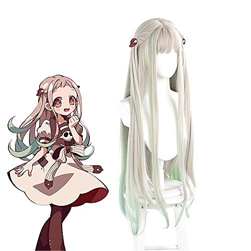 

Nene Yashiro yashiro nene cosplay wig,toilet-bound hanako-kun manga gray green cosplay wig hair