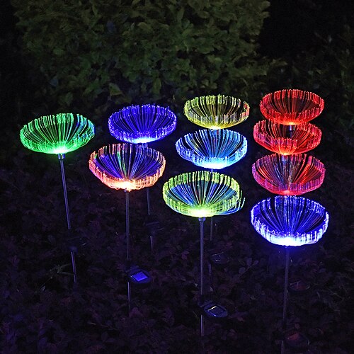 

Outdoor Solar Lights Colorful LED Jellyfish Lawn Lamp Waterproof Lawn Light Wedding Holiday Garden Patio Decoration Trail LED Landscape Lamp LED Solar Garden Light