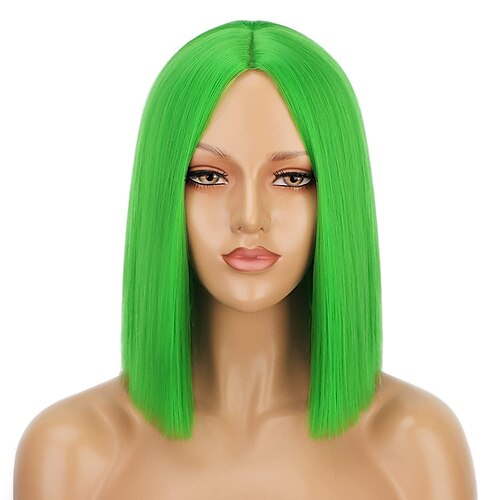 

Blonde Wig 613 Bob Wigs for Women Middle Part Straight Wig Heat Resistant Synthetic Wigs Middle Part Cosplay Costume Wig