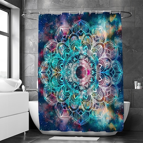 

Waterproof Fabric Shower Curtain Bathroom Decoration and Modern and Bohemian Theme 70 Inch