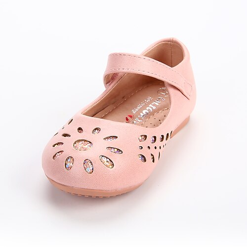 

Girls' Flats Princess Shoes Synthetics Cosplay Princess Shoes Little Kids(4-7ys) Birthday Festival Magic Tape Pink Spring Summer