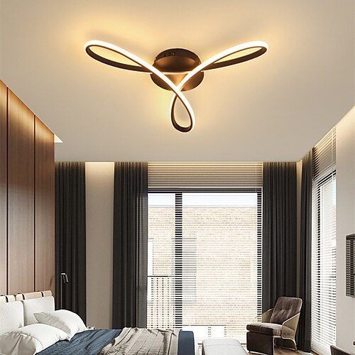 

LED Ceiling Light Black Gold 60 cm Geometric Shapes Flush Mount Lights Aluminum Artistic Style Modern Style Stylish Painted Finishes Artistic 110-120V 220-240V