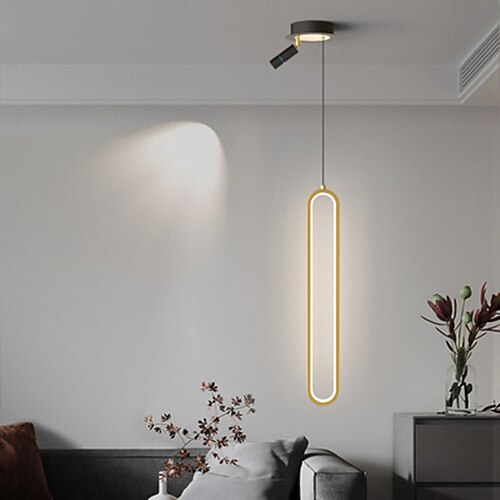 

LED Pendant Lights With Spotlight Black Gold 40/60/80 cm Single Design Pendant Light Aluminum Artistic Style Stylish Painted Finishes Artistic LED 220-240V