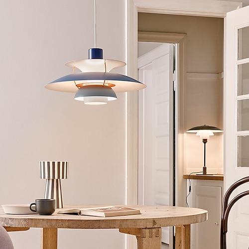 

LED Pendant Light Nordic White Gray Green Pink Blue 30cm 40cm 50cm Single Design Aluminium Alloy Modern Style Mini Painted Finishes Modern Style 110-120V 220-240V