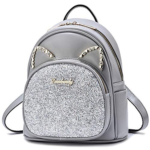 

Women's Backpack Top Handle Bag PU Leather Glitter Plain Daily Date Outdoor White Black Gray