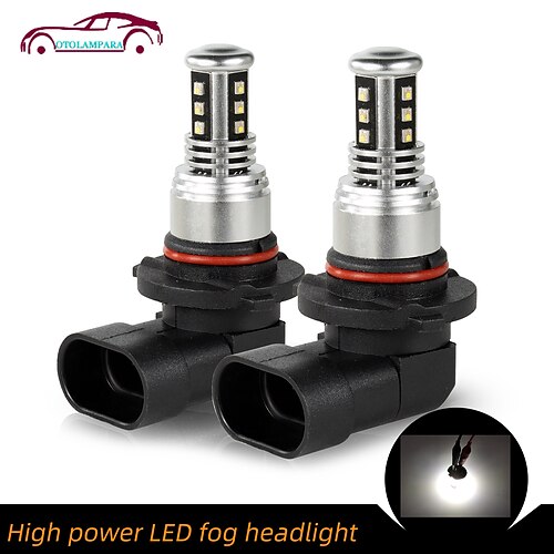 

OTOLAMPARA 2PCS Import ZES Chip Car LED Fog Light Bulb HB4 30W 5500K White Color 4 Sides Lightness Inset Driver Design LED Foglight Bulb 9006 IP68 Waterproof