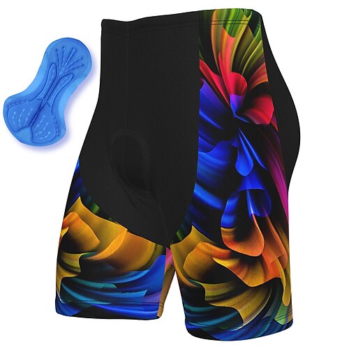 

21Grams Herre Cykelshorts Cykel Shorts Bukser Bjerg Cykling Vej Cykling Sport Grafisk 3D Måtte Cykling Åndbart Hurtigtørrende Rød Polyester Spandex Tøj Cykeltøj / atletiktøj / Svedtransporende