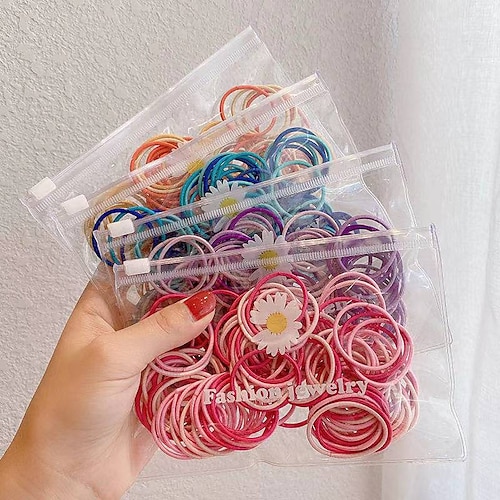 

Kids Baby Girls' Version Of Children's Hair Bands, Little Girls, Hair Rope Tying Hair Towel Ring, Baby Does Not Hurt Hair, Head Rope Rubber Band Hair Accessories