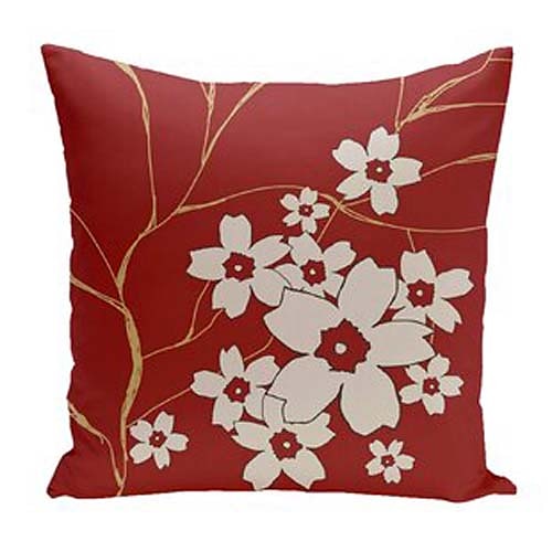 

Red Double Side Cushion Cover 1PC Soft Decorative Square Pillowcase for Sofa bedroom Car Chair Superior Quality Outdoor Cushion Patio Throw Pillow Covers for Garden Farmhouse Bench Couch