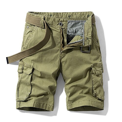 

Hombre Pantalón Corto Cargo Pantalón corto Shorts para senderismo Multi bolsillo Pierna recta Color sólido Comodidad Listo para vestir Trabajo Diario Ropa de calle Casual Dunkelkaki Negro