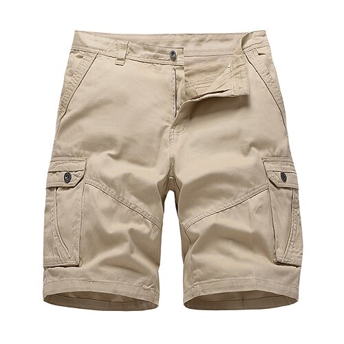 

Men's Hiking Shorts Hiking Cargo Shorts Military Summer Outdoor 10 Regular Fit Ripstop Quick Dry Multi Pockets Breathable Cotton Knee Length Shorts Bottoms Army Green Grey Khaki Dark Navy Black