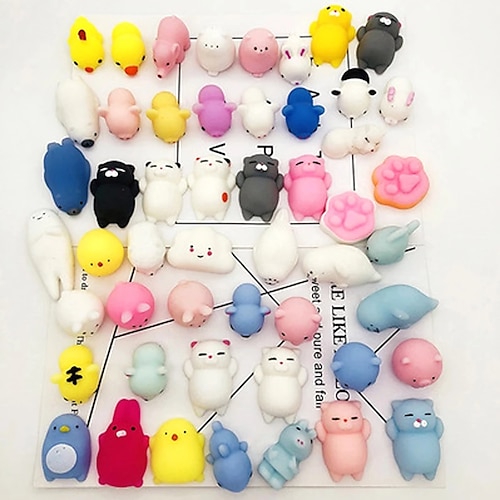 

20 Pcs Kawaii Squishies Mochi Anima Squishy Toys for Boy Girl Party Favors Mini Stress Relief Toys for Birthday Gift Classroom Prize