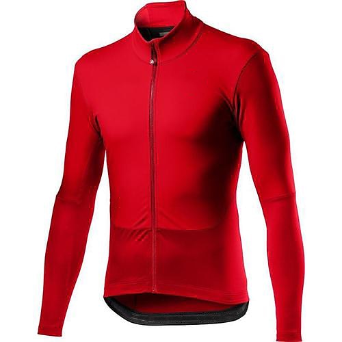 

21Grams Men's Cycling Jersey Long Sleeve Bike Jersey Top with 3 Rear Pockets Mountain Bike MTB Road Bike Cycling Breathable Quick Dry Moisture Wicking Soft Black Army Green Red Patchwork Polyester