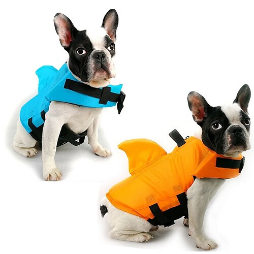 

Dog Life Vest Sports & Outdoors Sports Holiday Dog Clothes Puppy Clothes Dog Outfits Safety Blue Orange Costume for Girl and Boy Dog Polyester XS S M L