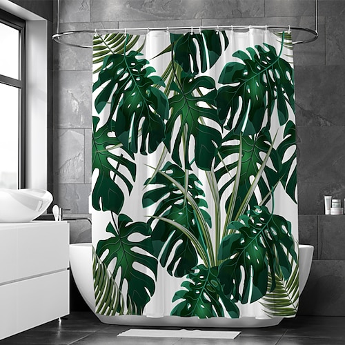 

Waterproof Fabric Shower Curtain Bathroom Decoration and Modern and Floral / Botanicals 70 Inch