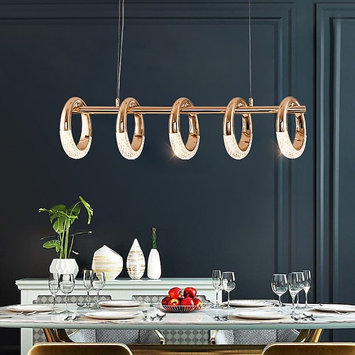 

LED Pendant Light Circle Ring Design 80cm Island Light Acrylic LED Nordic Style