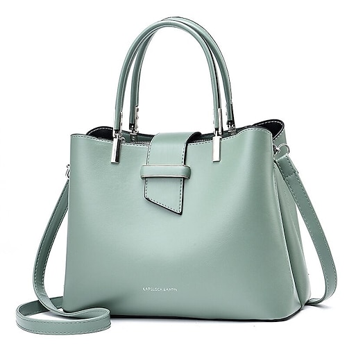 

Women's 2022 Handbags Top Handle Bag Daily Office & Career Black Pink Light Green Khaki