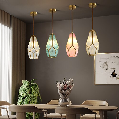 

16 cm Lantern Desgin Geometric Shapes Pendant Light Metal Modern Style Geometrical Lantern Nature Inspired Modern 220-240V