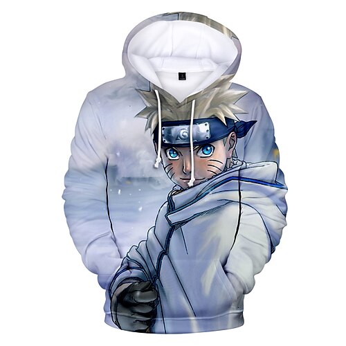 

Naruto Uchiha Sasuke Anime Dessin Animé Manga 3D Harajuku Art graphique Kawaii Sweat à capuche Pour Homme Femme Adulte Impression 3D 100 % Polyester