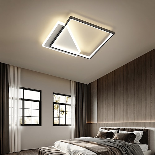 

LED Ceiling Light 40 50 cm LED Modern Flush Mount Lights Metal Modern Style Geometrical Painted Finishes Acrylic Lampshade