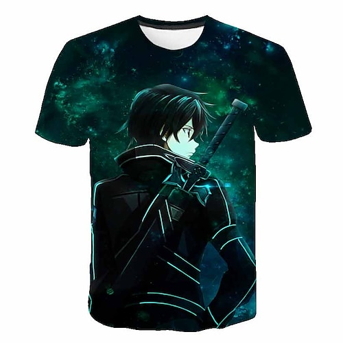 

Inspired by Anime Character Cartoon Manga Back To School 3D Harajuku Graphic Kawaii T shirt For Men's Women's Adults' 3D Print 100% Polyester