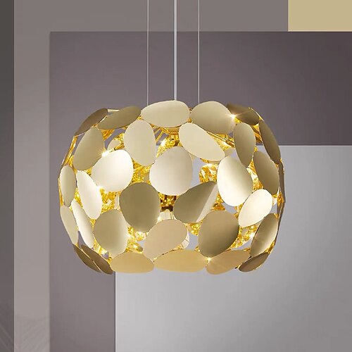 

LED Pendant Light Modern Gold 47cm Globe Lantern Desgin Stainless Steel Electroplated Modern 220-240V 110-120V