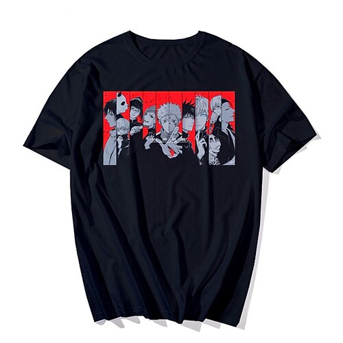 

Inspired by Jujutsu Kaisen Cosplay Cartoon Manga Back To School Print Harajuku Graphic Kawaii T-shirt For Men's Women's Adults' Hot Stamping Polyester / Cotton Blend