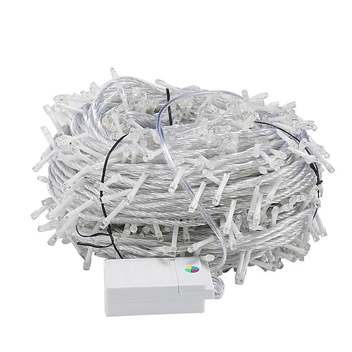  luci stringa led 100m 800leds luci stringa led impermeabili esterne luci natalizie luci natalizie illuminazione natalizia festa nuziale albero di natale luci decorazione giardino spina eu uk