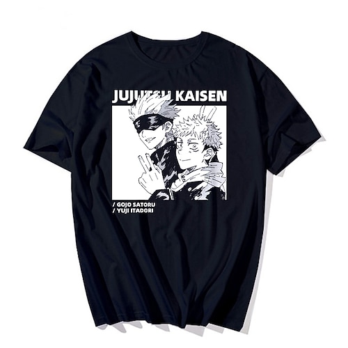 

Jujutsu Kaisen Fantasias Anime Desenho Mangá Imprimir Harajuku Arte Gráfica Kawaii Camiseta Para Homens Mulheres Adulto Hot Stamping Combinação Poliéster / Algodão