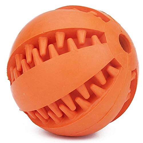

hesuilong dog toys small dogs ball cat chew toy silicone pet toys ball for dogs molar toy ball bite resistant clean teeth food treat feeder iq training ball nontoxic bite resistant