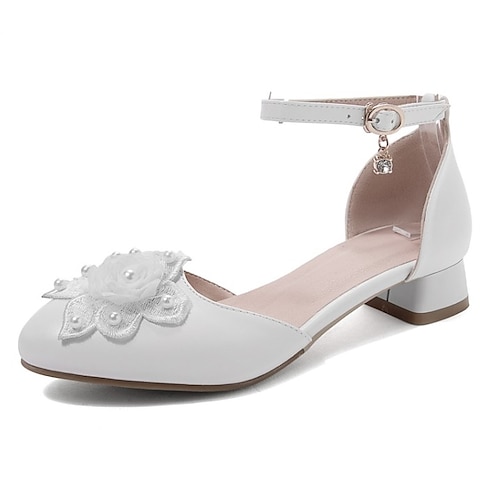

Jente Sandaler Prinsessesko PU Store barn (7 år ) Hvit Rosa Vår Sommer