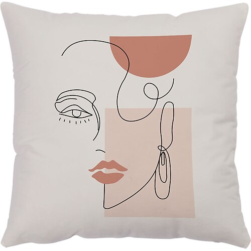 

Modern Double Side Cushion Cover 1PC Soft Decorative Square Throw Pillow Cover Cushion Case Pillowcase for Bedroom Livingroom Superior Quality Machine Washable Outdoor Cushion for Sofa Couch Bed Chair
