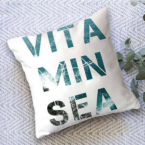 

Ocean Double Side Cushion Cover 1PC Soft Decorative Square Throw Pillow Cover Cushion Case Pillowcase for Bedroom Livingroom Superior Quality Machine Washable Outdoor Cushion for Sofa Couch Bed Chair Beach Theme