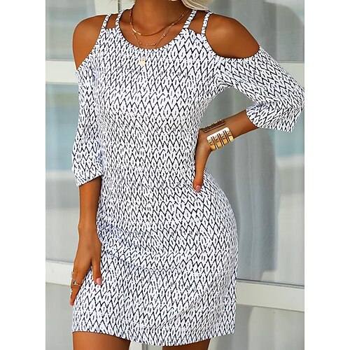 

Women's Casual Dress White Dress Mini Dress Blue Pink Yellow Short Sleeve Spring Summer S M L XL 2XL 3XL