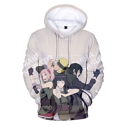 

Naruto Uchiha Sasuke Anime Dessin Animé Manga 3D Harajuku Art graphique Kawaii Sweat à capuche Pour Homme Femme Adulte Impression 3D 100 % Polyester