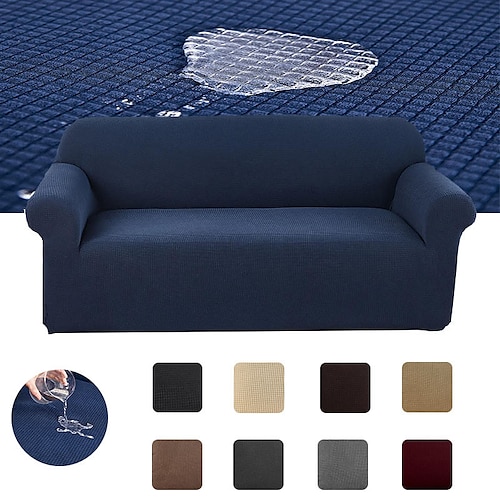 

Water Repellent Dustproof All-powerful Slipcovers Stretch Sofa Cover Super Soft Fabric Couch Cover With One Free Boster Case(Chair/Love Seat/3 Seats/4 Seats)