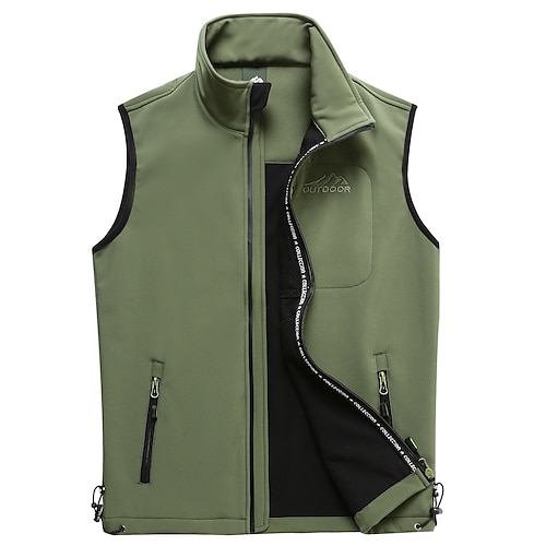 

Men's Fishing Vest Hiking Vest Military Tactical Jacket Sleeveless Jacket Coat Top Outdoor Quick Dry Lightweight Breathable Multi Pockets Autumn / Fall Spring 7887 black 7887 Army Green Hunting