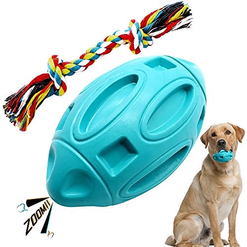 

dog chew toys large breed, bagvhandbagro almost durable and indestructible dog toys, interactive dog toys for medium dogs, squeaky dog toys for aggressive chewers with dog rope toy