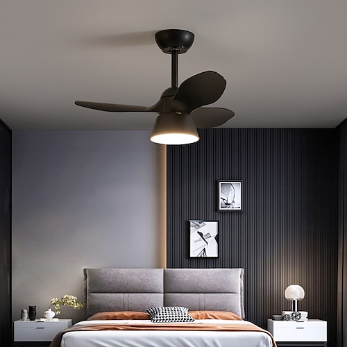 

Dimmable Ceiling Fan Light Black Brown White 80 cm ABS Artistic Style Vintage Style Classic Style Painted Finishes Modern Traditional Classic 220-240V 110-120V