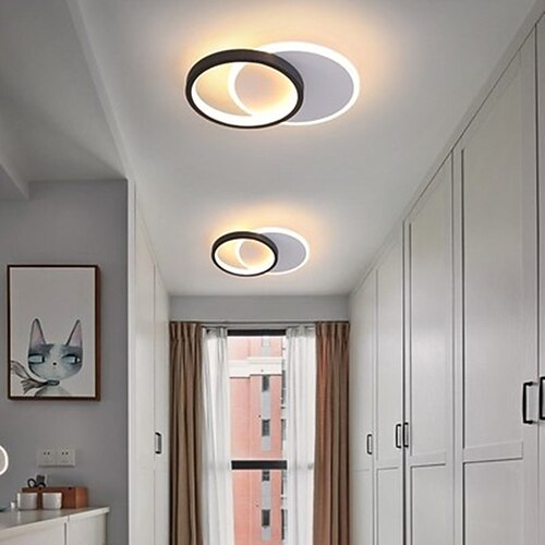 

LED Mini Ceiling Light Wall Light Porch Light Round Square Design 24/30 cm Geometric Shapes Flush Mount Lights Metal Modern Style Stylish Painted Finishes 220-240V