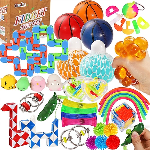 

Fidget Toys 36 pcsChristmas Advent Calendar Pack Anti Stress Toys Kit Stress Relief Fidget Toy Blind Box Boy Girl Christmas Gift