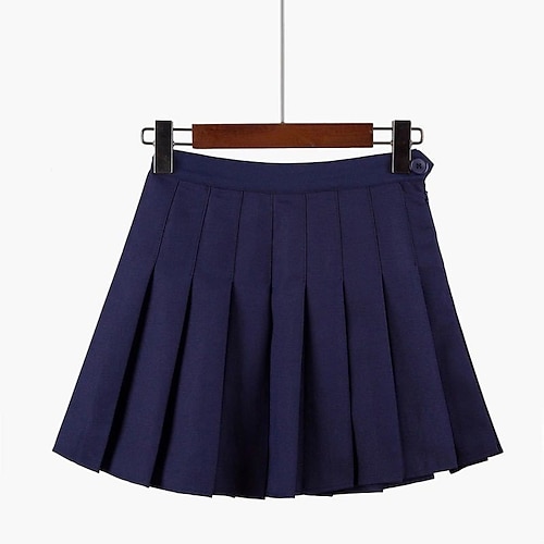 

Women's Skirt Mini POLY Navy Water pink Sky Blue Rose Red Skirts Spring & Summer Ruched Gothic Party Elegant Y2K Party Party / Evening XS S M