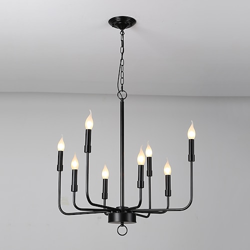 

LED Pendant Light Chandelier Vintage Style 71cm Candle Style Metal Classic Basic Painted Finishes Traditional Classic Country 220-240V 110-120V