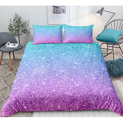 

Blue Purpe Duvet Cover Set Quilt Bedding Sets Comforter Cover,Queen/King Size/Twin/Single/(Including 1 Duvet Cover, 1 Or 2 Pillowcase Shams)