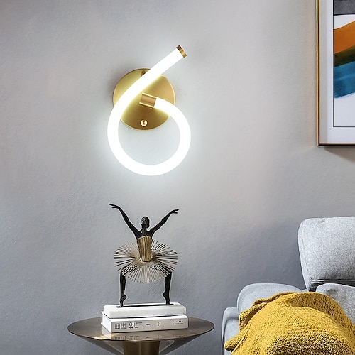 

LED Wall Lamp Light Modern Flush Mount wall Lights Living Room Bedroom Copper Wall Light IP20 8 W 640LM Warm White-Natural White-Cold White