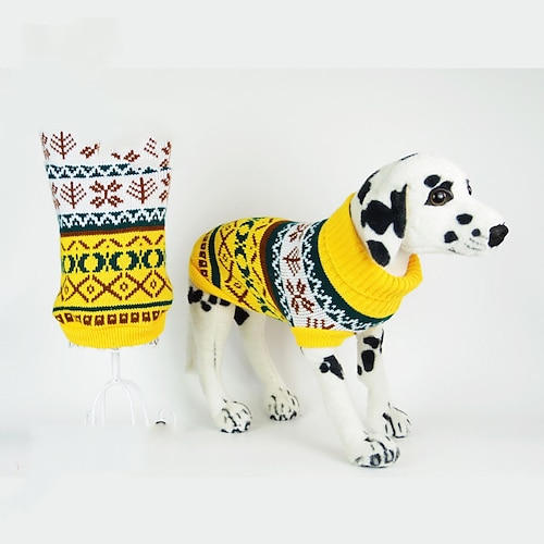 

Dog Sweater Dog Costume Stripes Leisure Adorable Dailywear Casual / Daily Winter Dog Clothes Puppy Clothes Dog Outfits Breathable Yellow Pink Green Costume for Girl and Boy Dog Polyester XS S M L XL