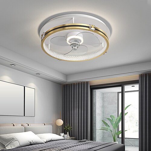 

LED Ceiling Light 50 cm Circle Design Ceiling Fan Aluminum Artistic Style Modern Style Classic Brushed Electroplated LED Nordic Style 220-240V