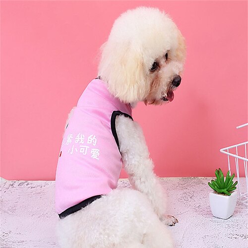 

Dog Vest Dog Costume Text / Number Leisure Adorable Dailywear Casual / Daily Dog Clothes Puppy Clothes Dog Outfits Breathable Pearl Pink Costume for Girl and Boy Dog Polyester XS S M L XL XXL