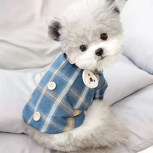 

Dog T-shirts Dog Costume Bear Leisure Adorable Dailywear Casual / Daily Dog Clothes Puppy Clothes Dog Outfits Breathable Blue Pink Beige Costume for Girl and Boy Dog Nylon XS S M L XL XXL