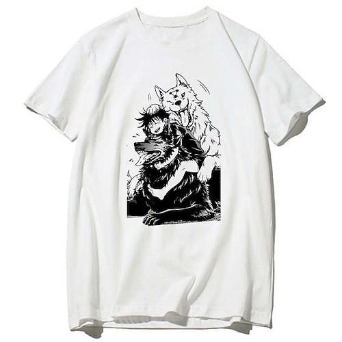 

Inspired by Jujutsu Kaisen Cosplay Cartoon Manga Back To School Print Harajuku Graphic Kawaii T-shirt For Men's Women's Adults' Hot Stamping Polyester / Cotton Blend